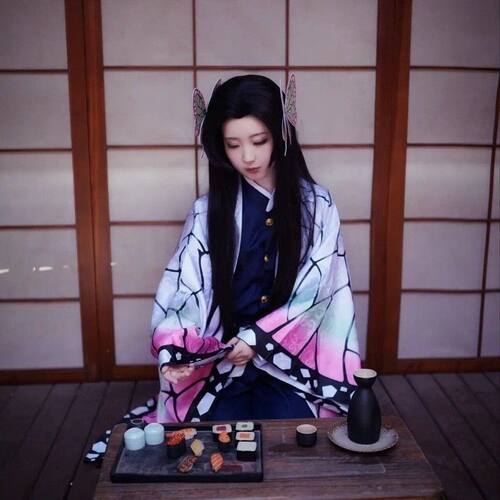 香奈惠cos服鬼灭香奈惠蝴蝶忍香奈惠鬼杀花柱cos服全套羽织