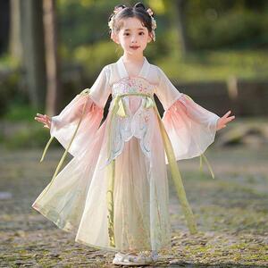2025新款女童汉服春夏秋款中国风古装小女孩古风薄款唐装儿童超仙