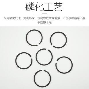 M2400卡簧C型无耳轴用挡圈无耳油缸卡簧扁钢丝卡簧轴承止动环孔用