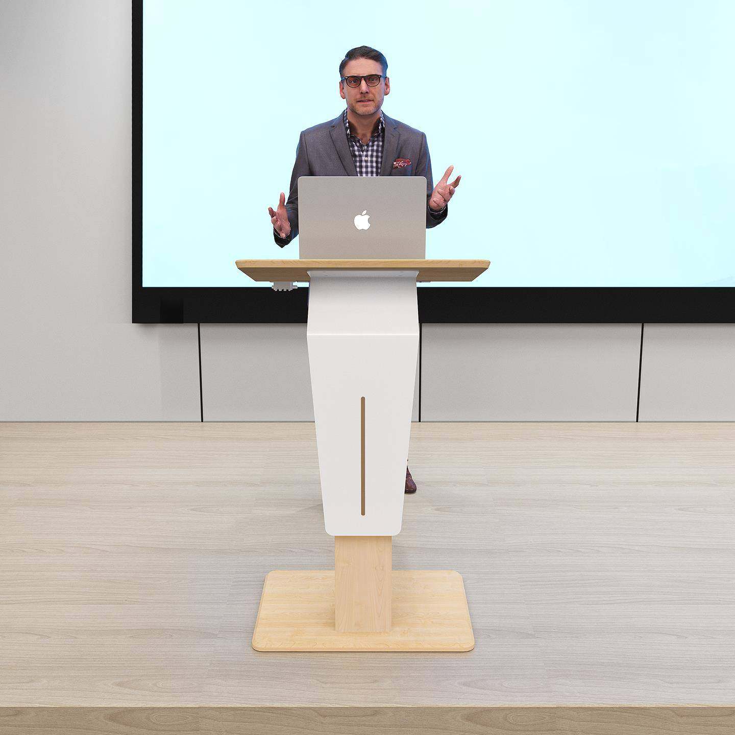 智能可升降讲台桌店门口迎宾发言主席台会议室培训演讲咨询小讲台