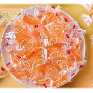 老式 水果桔子橘子水果糖糖果硬糖喜糖传统童年批发怀旧零食结婚