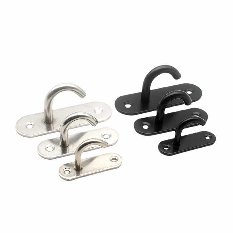 不锈钢开口长椭圆扣吊钩黑色顶钩沙包投影幕布房顶天花板风扇勾