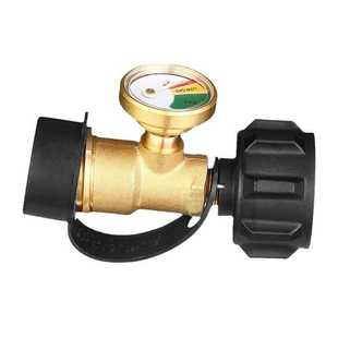 丙烷气罐转换接头流量探测燃气带压力表QCC阀门