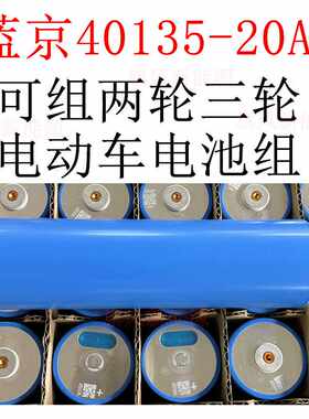 40135蓝京 超长续航 全新动力20ah铁锂 可组两轮三轮电动车电池组