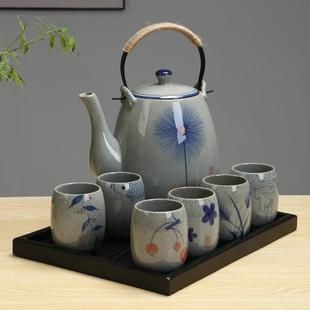 整套水具2升大茶壶可装 大容量凉水壶茶具套装 开水餐厅办公家用壶
