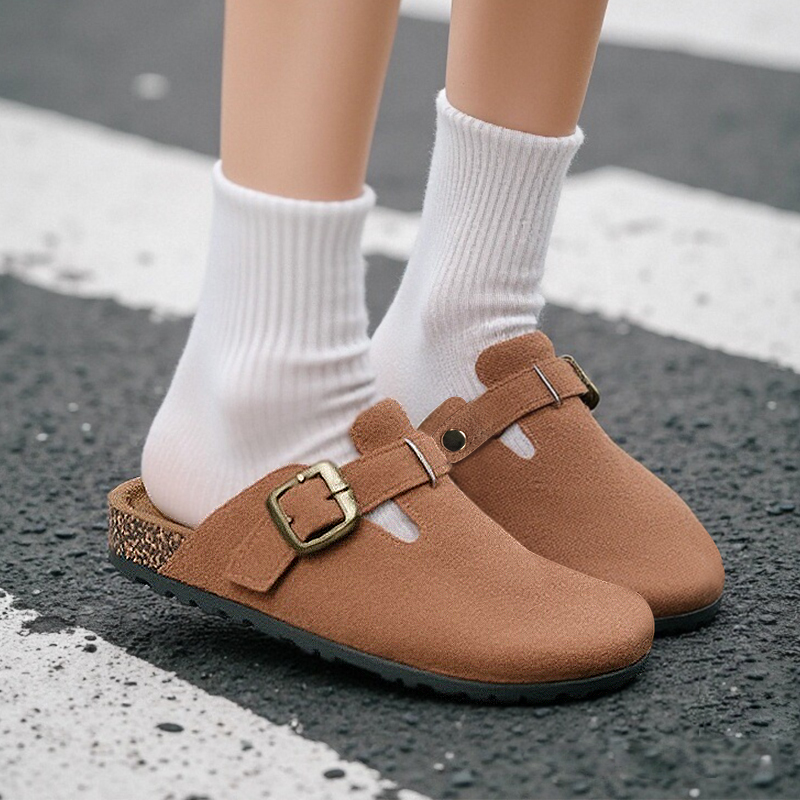 厚底勃肯鞋女鞋穆勒鞋2025夏新款