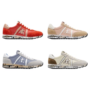 轻奢复古风拼色木字鞋新款轻便平底运动休闲鞋百搭轻奢女鞋米字鞋