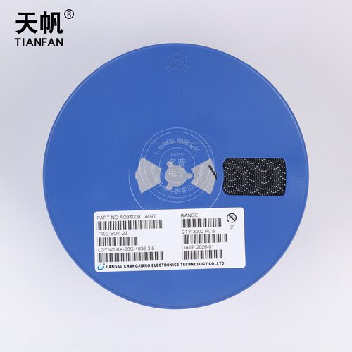 AO3400B贴片三极管SOT-23 2.3A/2.8A/3A N沟道MOS场效应 丝印A09T