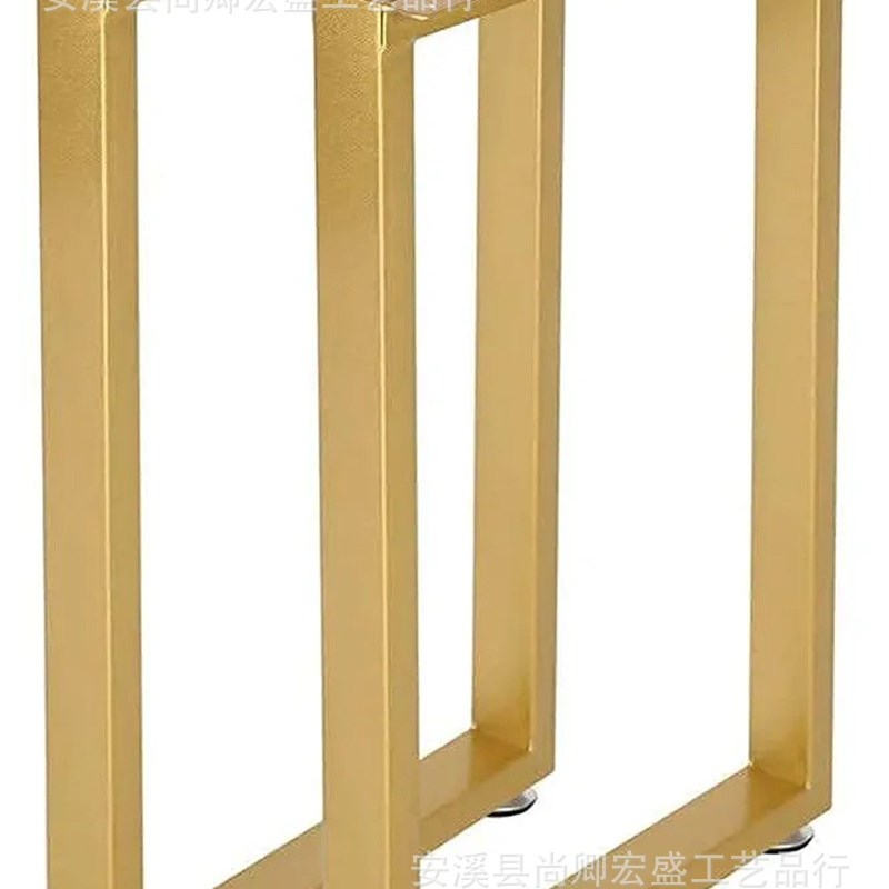 金色桌腿桌腿28英寸重型餐桌腿金属桌腿方形铁桌R腿(只有腿没有板