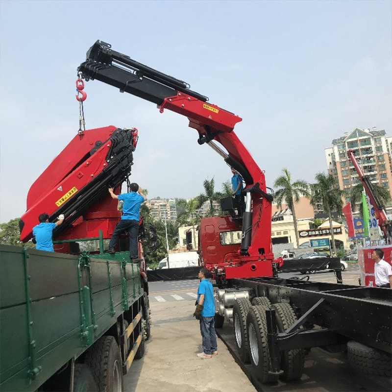 厂家生产汽车车载折臂吊 动力强劲车载横臂吊 6吨U汽车车载折臂吊