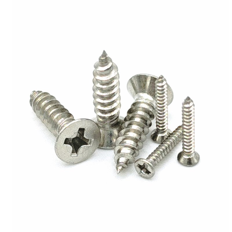 KA沉头十字自攻螺钉ST1-5沉攻304不锈钢与黑色平头W自攻钉电小螺