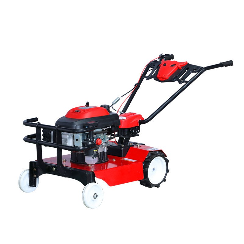 汽油手推割草机 四冲程自走开荒剪草机 P轮式农用手扶碎草机
