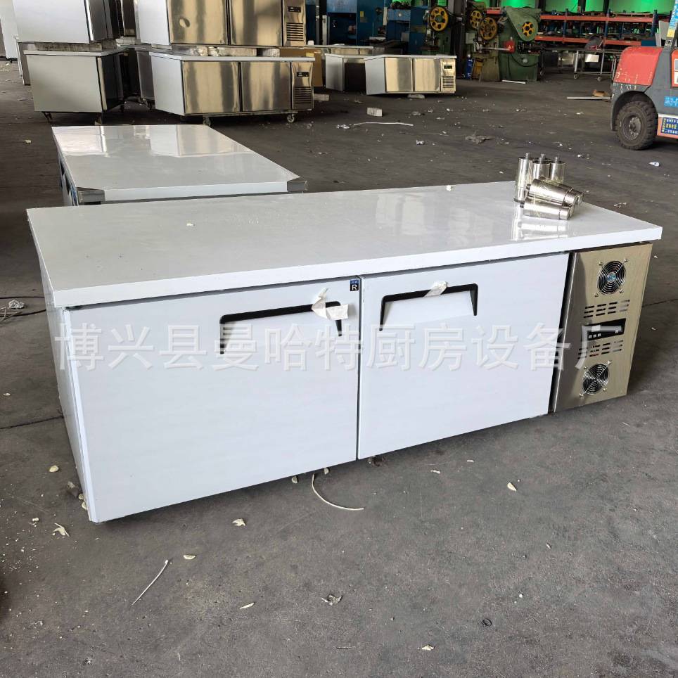 酒店厨房饭店冷藏冷冻冰柜操作台台不锈钢制冷铜管保鲜工作冰箱