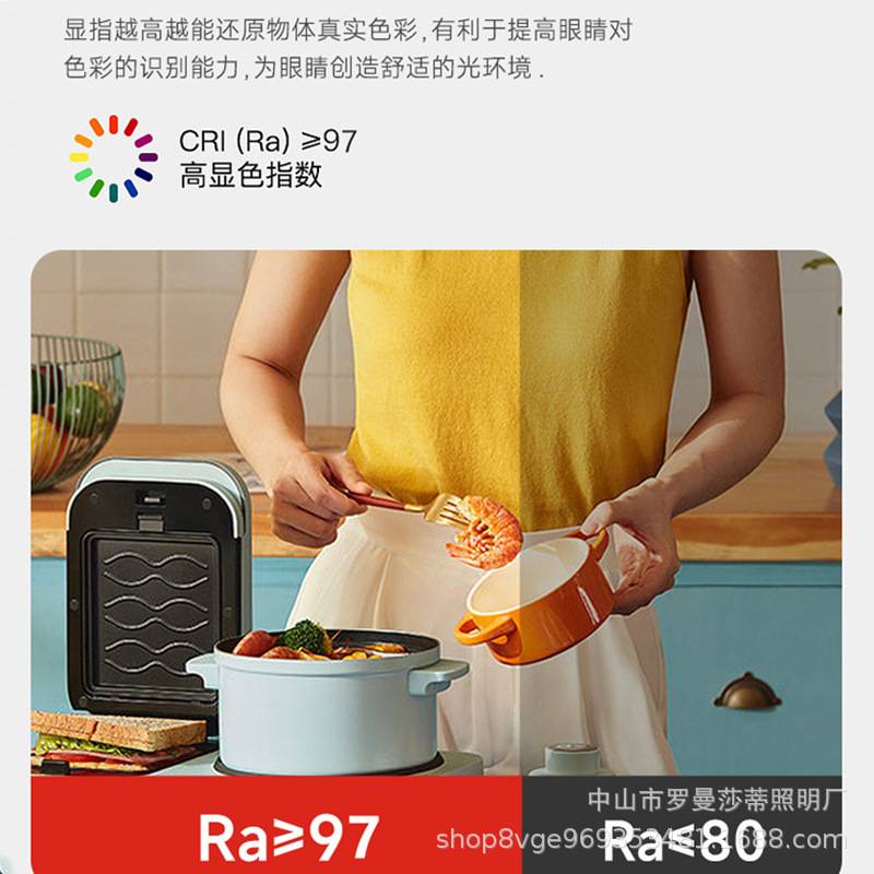 普瑞超薄LED吸顶灯现代简约圆形全光谱灯具书房护眼主卧室灯