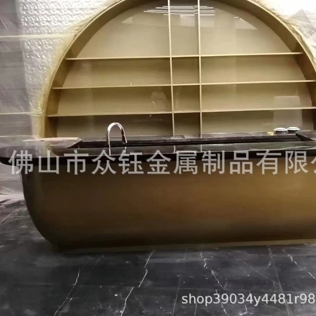 不锈钢艺术异型吧台前台