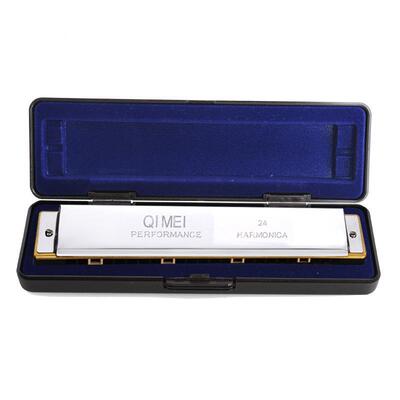 奇美2LIE4孔C调复级音口琴成人儿童初学入门晋三色专业演者奏口琴