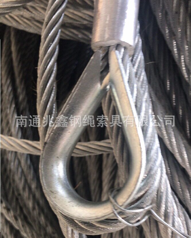 厂家直销压制钢丝绳插编钢