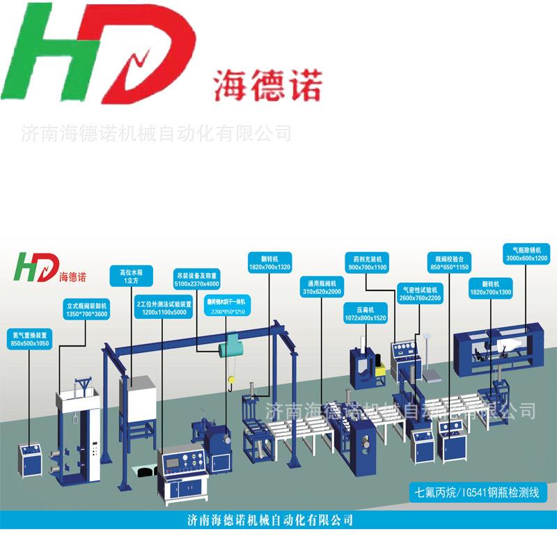 济南海德诺供应钢瓶检测设备 外测法水压机生产厂家发货现场