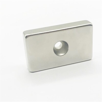 磁铁强磁单双孔长方形50x30x10 50x30x15mm稀土钕铁硼强力吸铁石