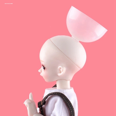 头套叔3分4分6分8分bjd.sd.DD.ob11娃娃用硅胶头套防染色固定假发