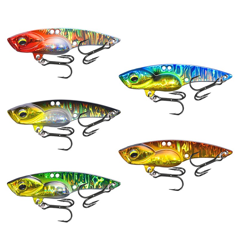 vib路亚假饵铁板饵套装翘嘴鲈鱼亮片远投淡水通杀全套微物加强钩