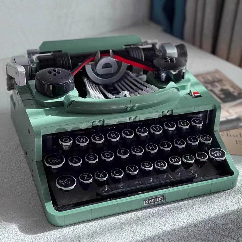 复古打字机21327积木成年高难度益智拼装玩具键盘模型男女生礼物