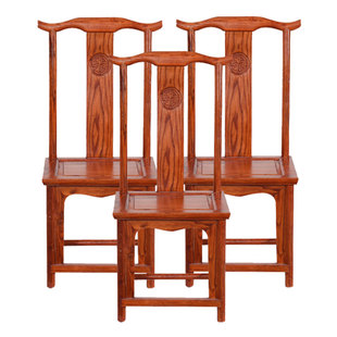 新中式实木餐椅现代简约仿古原木靠背椅家用餐厅特价饭店餐桌椅子