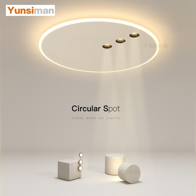 简约现代主卧室灯创意LED吸顶灯超薄客厅灯饭厅书房房间极简灯具