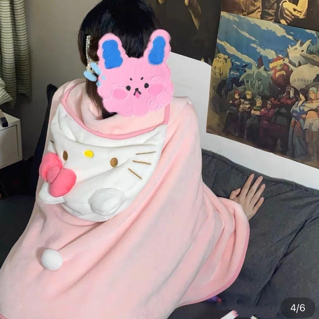 Hellokitty猫办公室午睡披肩夏季图片