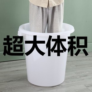 米特大酒桶 塑料储水桶垃圾桶大容量加厚红胶桶圆形带盖家用腌菜装