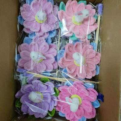 荷花成品节假日纯手工灯花灯莲花灯摆摊热销带灯各种 扭扭棒