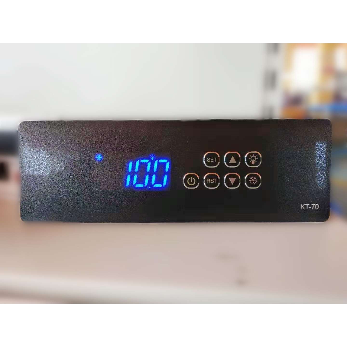 冷藏冰柜蛋糕柜微电子温度控制器带化霜风扇灯光延时温控仪KT-70