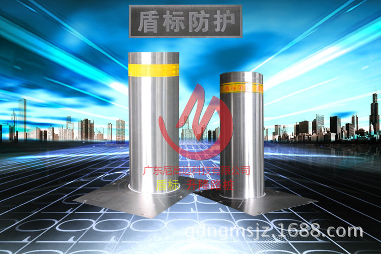 不锈钢防撞升降柱内蒙古学校景区自动升降柱安装固定移动路障柱