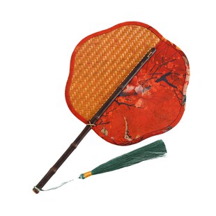 纳凉蒲扇国风青蓖扇芭蕉扇 夏季 手工竹编扇子中式 大漆复古团扇老式