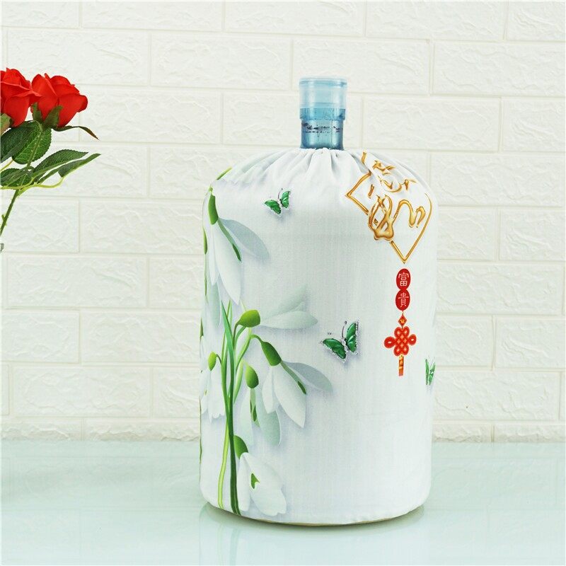 饮水机防尘罩布艺饮水机单桶罩防尘家用上开口桶装水防尘布水桶套