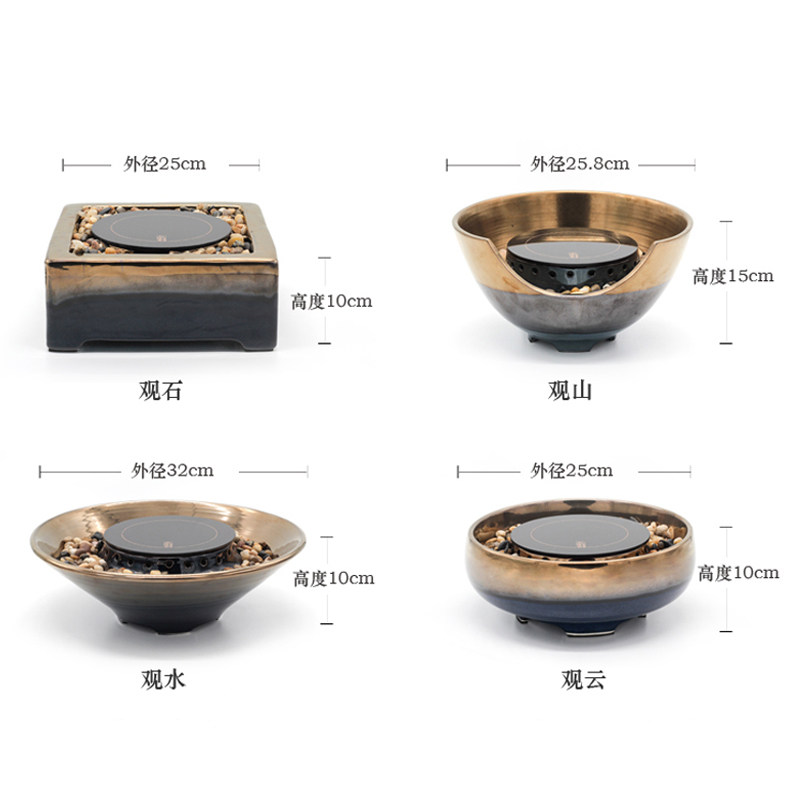 电陶炉家用煮茶炉铸铁壶专用金银烧系列电淘炉电热光波炉迷你静音