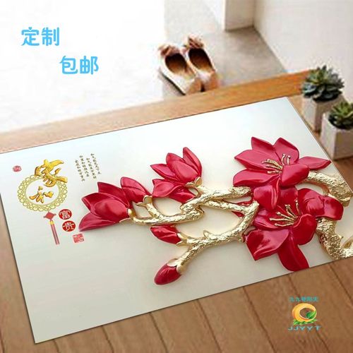 免洗钢化玻璃地垫进门垫家用入户垫防滑地毯地踏脚踏门垫定制包邮