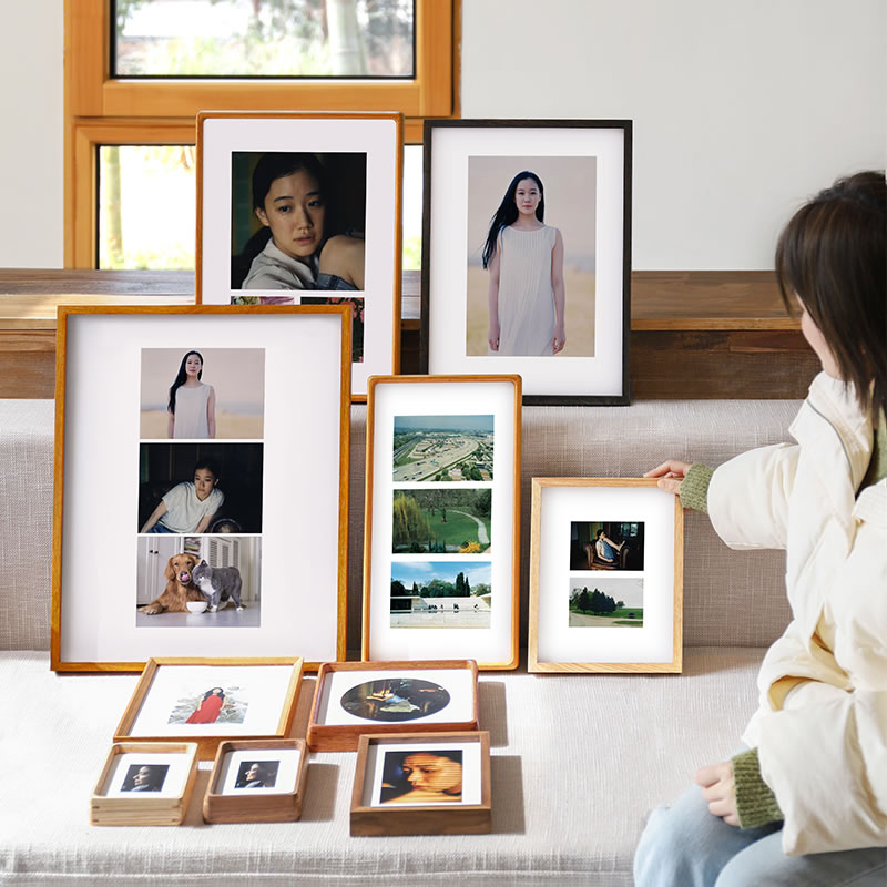 照片墙定制照片相框全家福画框组合打印带框客厅背景装饰相片墙