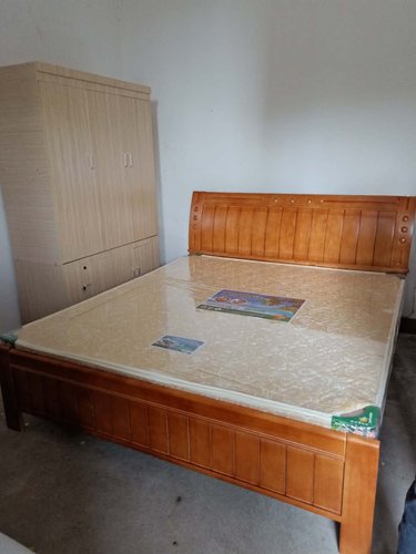 福州简易实木床橡木1.5 1.8米床双人床1.35米出租屋床经济型