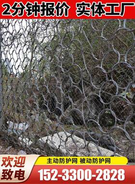 被动防护网RXI-200型150型075型050型APS100型环形被动边坡拦石网