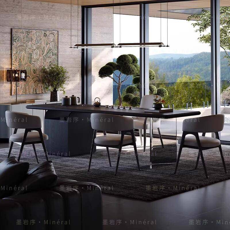 实木极简客厅家用茶桌椅简约书房泡茶喝茶一体设计师泡茶桌办公室,住宅家具,家用茶台/茶桌,淘宝优惠券,粉丝福利购,淘宝优惠卷