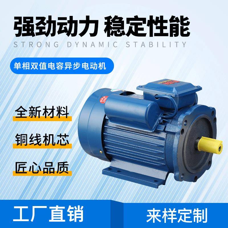 单相双值电容1.5w-4电机立式电机（220V）机械设备电机