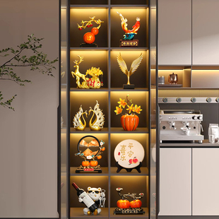 饰品摆件客厅电视柜餐边柜摆设高级感家居软装 现代轻奢酒柜装 工艺
