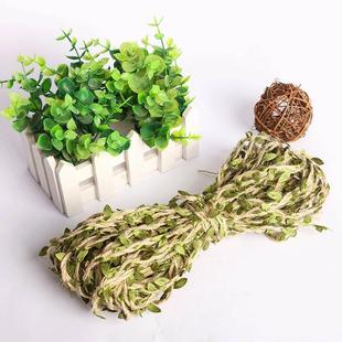 饰绳子粗绳缠绕绳蜡绳耐磨 麻绳藤蔓绳绿叶编织藤条手工diy创意装