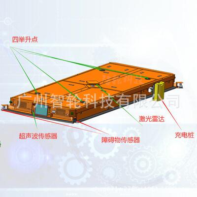 厂家供应agv无人搬运车潜伏式agv小车合装设计应用无人搬运车