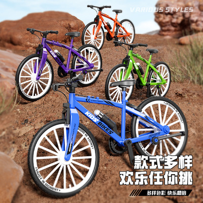 仿真自行车模型玩具车公路竞技极限山地越野单车创意装饰摆件