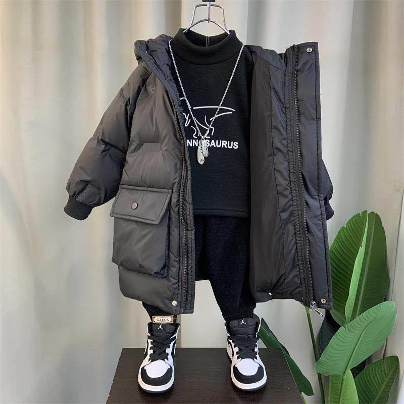 儿童羽绒服童冬装2024新款帅气棉袄衣服中长款冬季加厚外套,童装/婴儿装/亲子装,羽绒服,淘宝优惠券,粉丝福利购,淘宝优惠卷