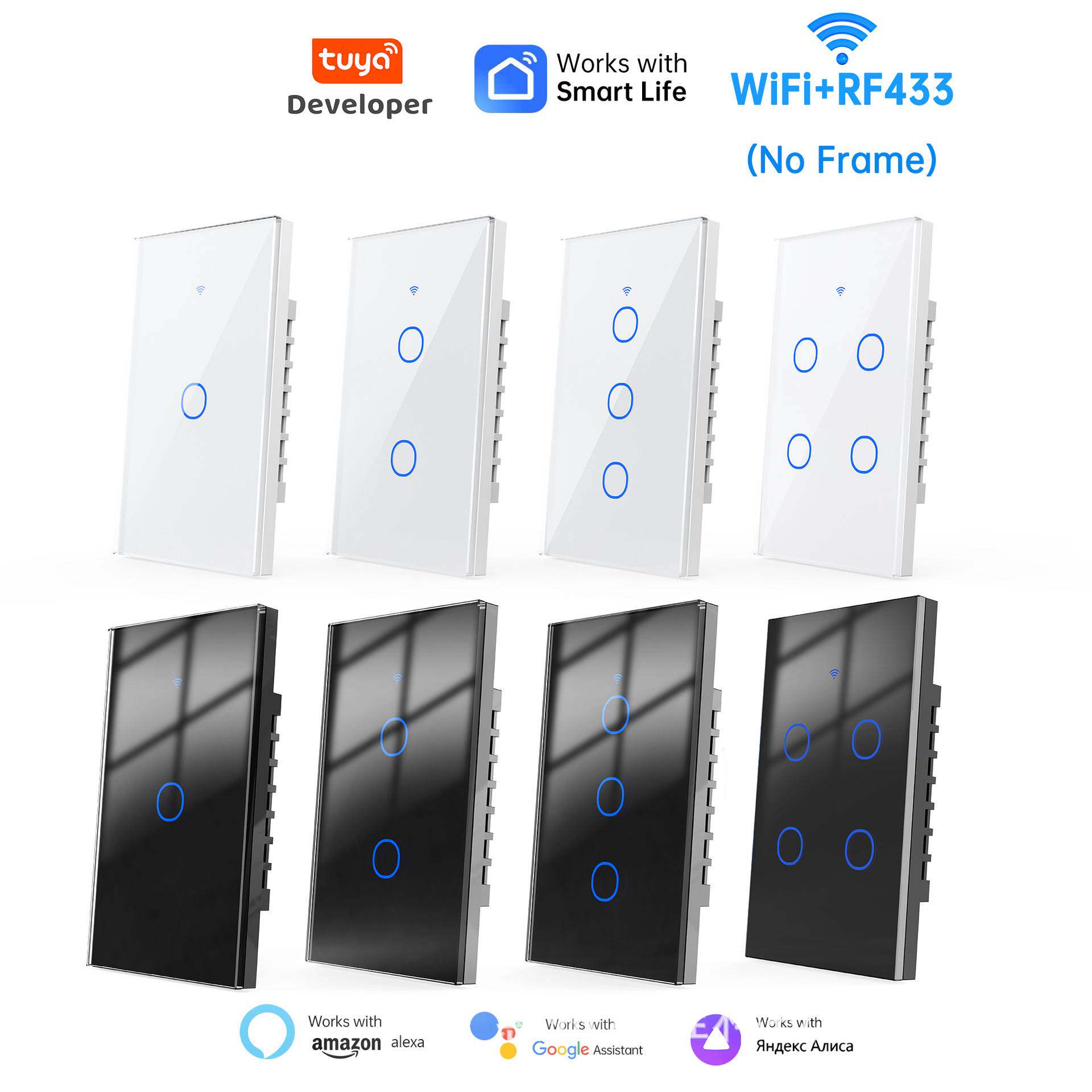 触摸墙壁开关美规澳洲规巴西WiFi
