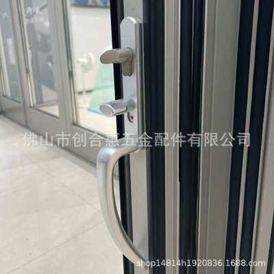 凯森贝格68重型折叠门防夹手合页拨动拉手上下不锈钢滑轮五金配件