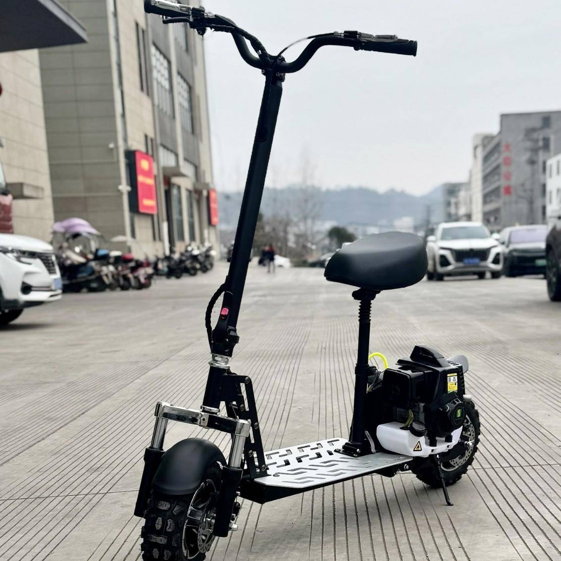 新款 2冲HS63CC燃油车滑板车电动滑板车沙滩车电动车代步车自行车